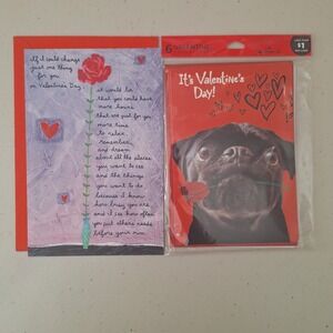 HALLMARK and Carlton Cards Valentine Greeting Card Lot Of 4